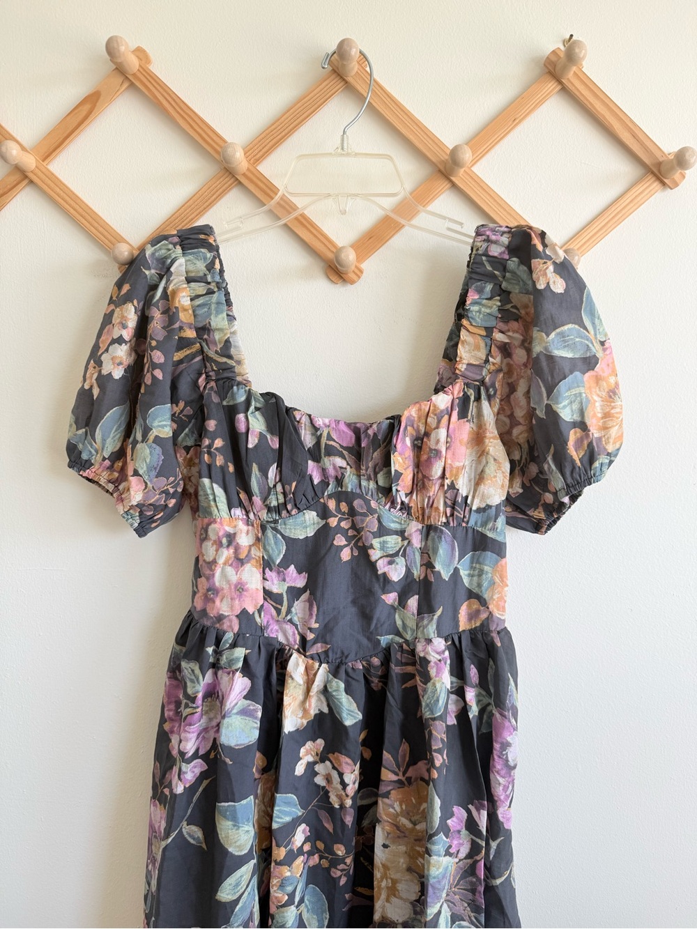 Lulus Floral Puff Sleeve Midi Dress - Picture 4 of 8